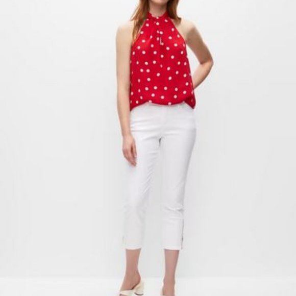 MELANIE LYNE: Polka Dot Halter Top - red & white - Picture 3 of 6